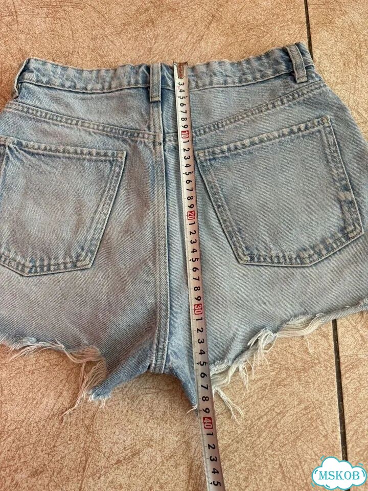 Джинсовые шорты Zara 38 фото 8