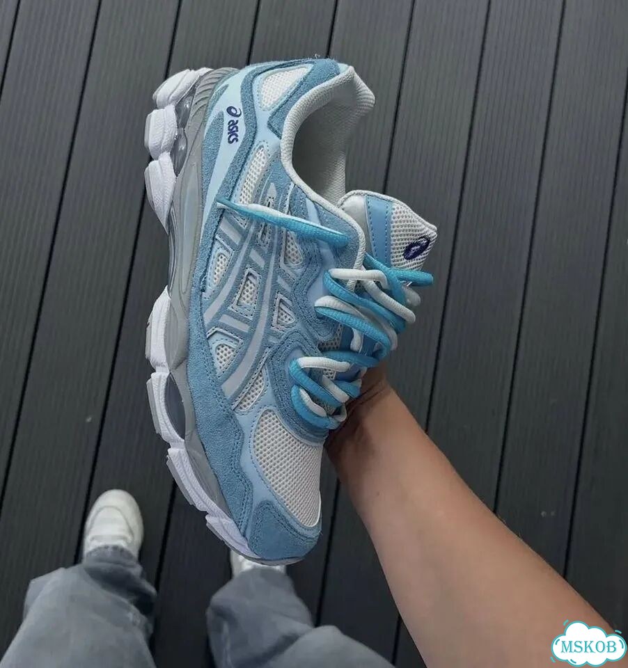 Кроссовки Asics gel nyc arctic sky blue фото 2