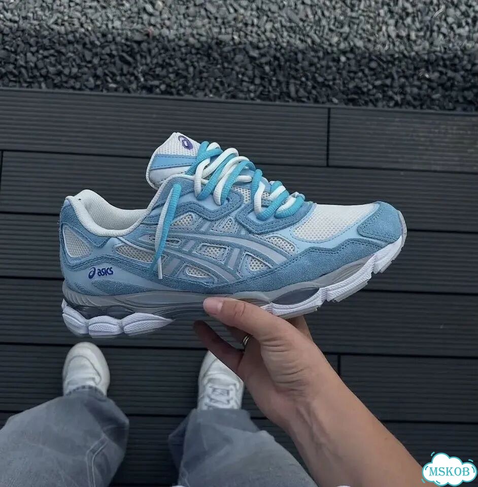 Кроссовки Asics gel nyc arctic sky blue фото 3