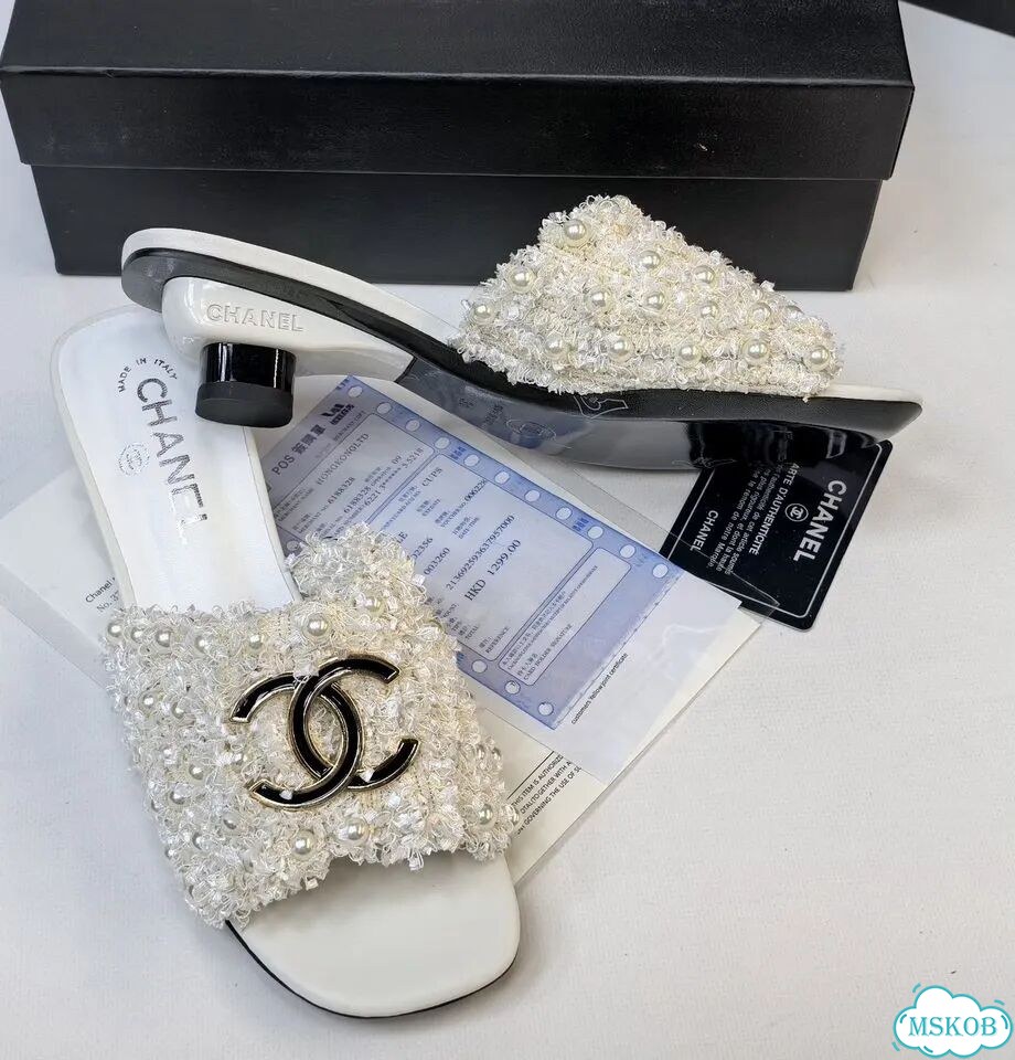 Жемчужные сабо Chanel,3цв фото 1