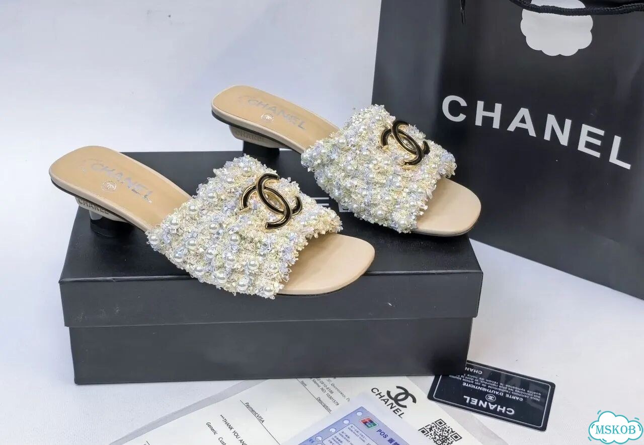 Жемчужные сабо Chanel,3цв фото 10