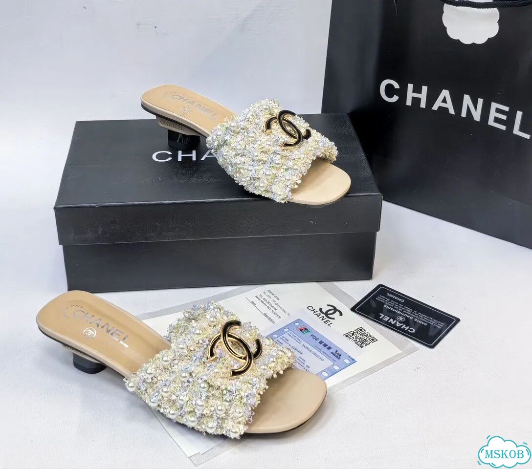 Жемчужные сабо Chanel,3цв фото 3