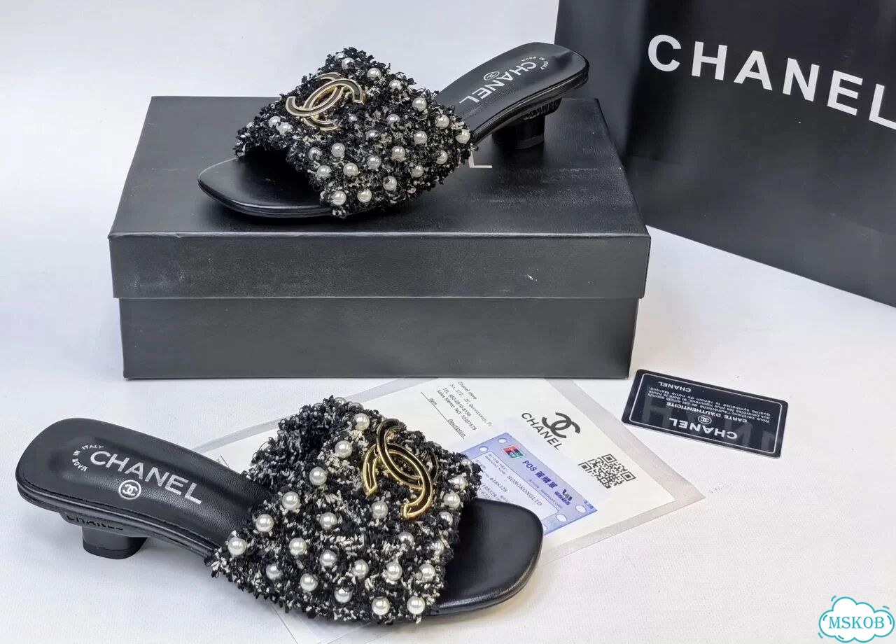 Жемчужные сабо Chanel,3цв фото 6