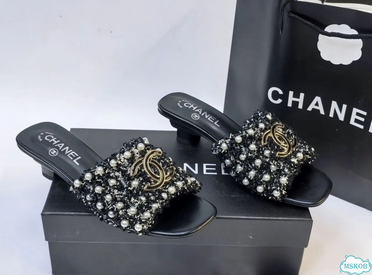 Жемчужные сабо Chanel,3цв фото 7