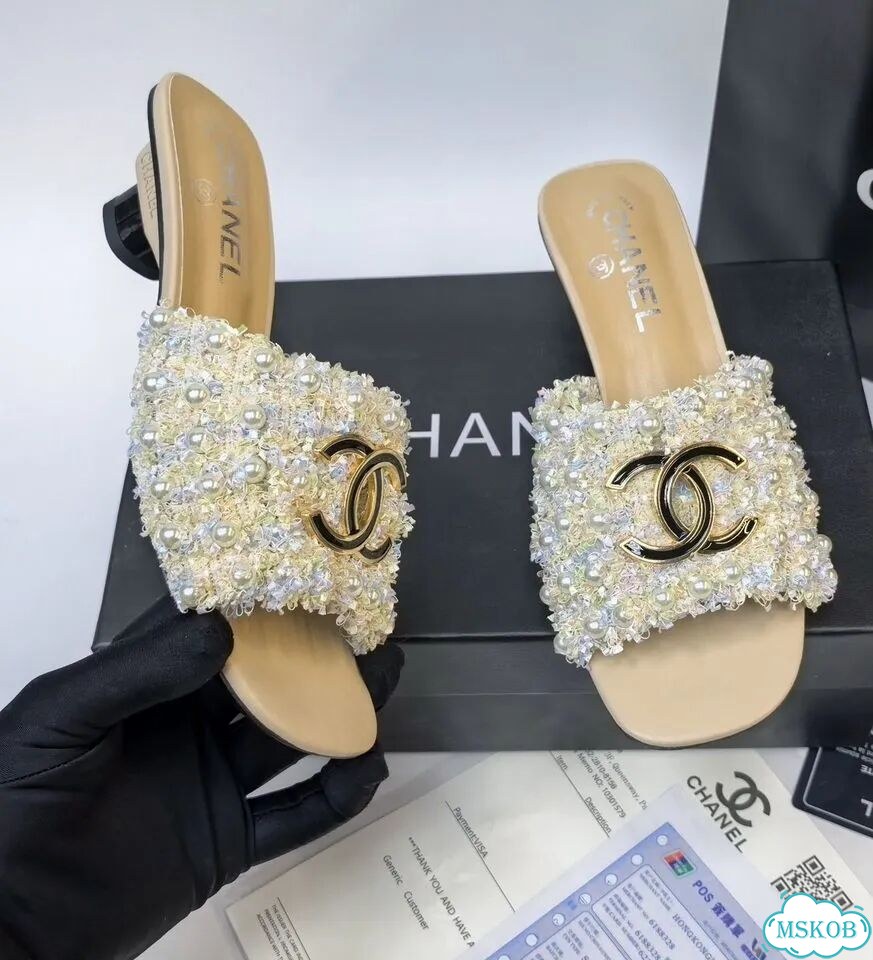 Жемчужные сабо Chanel,3цв фото 8