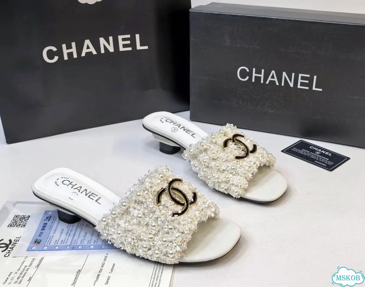 Жемчужные сабо Chanel,3цв фото 9
