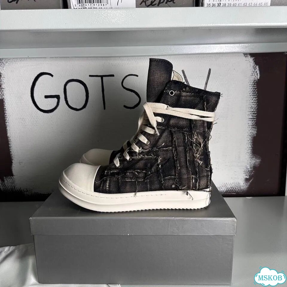 Кеды Rick Owens Ramones high Distress фото 4