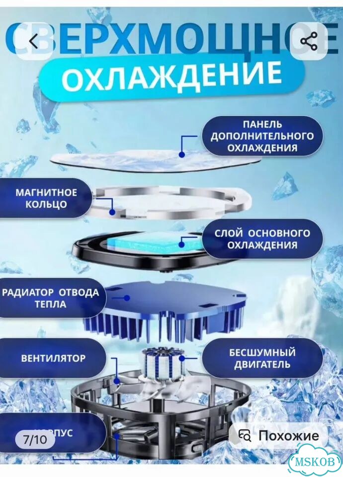 Кулер для охлаждения телефона фото 9
