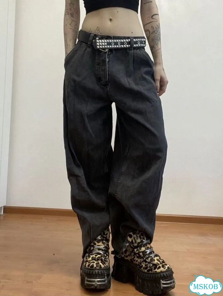 Джинсы широкие baggy opium y2k фото 6