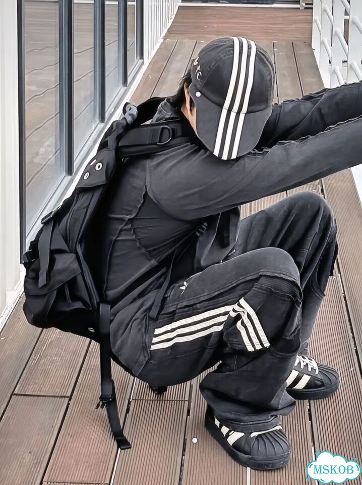 Штаны adidas x Thug Club Чёрные фото 9