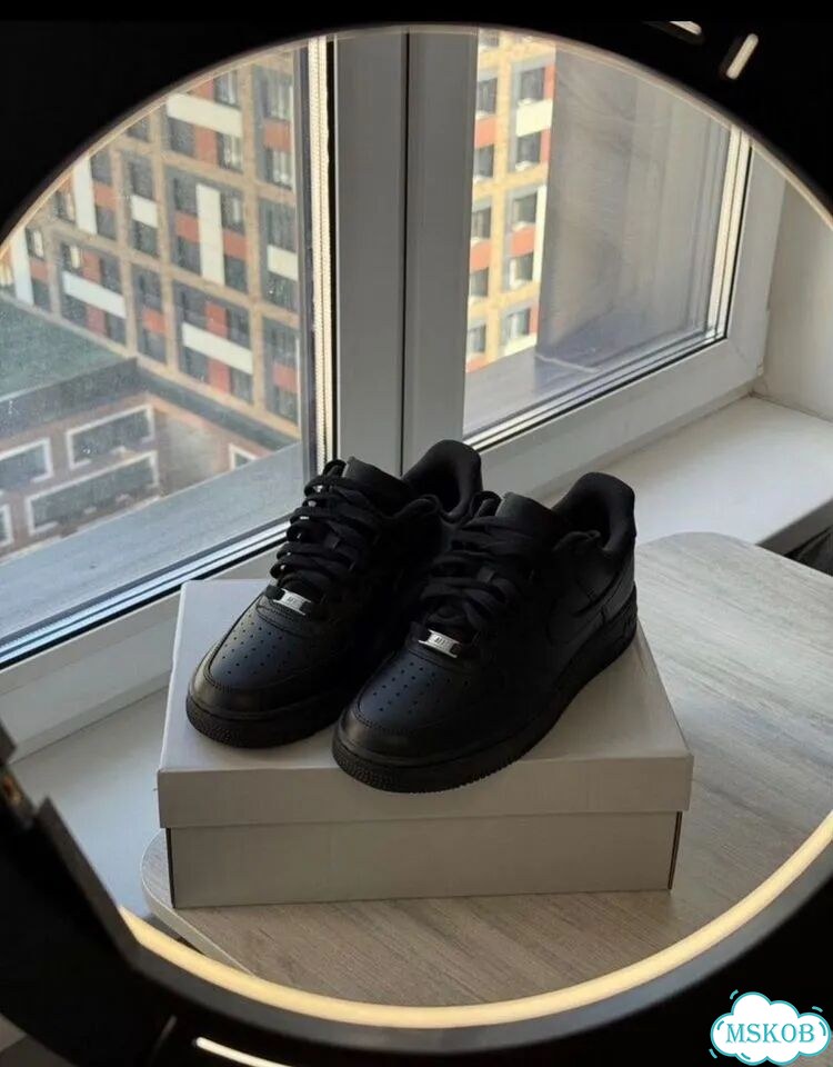 Кроссовки nike air force 1 black 38 фото 1