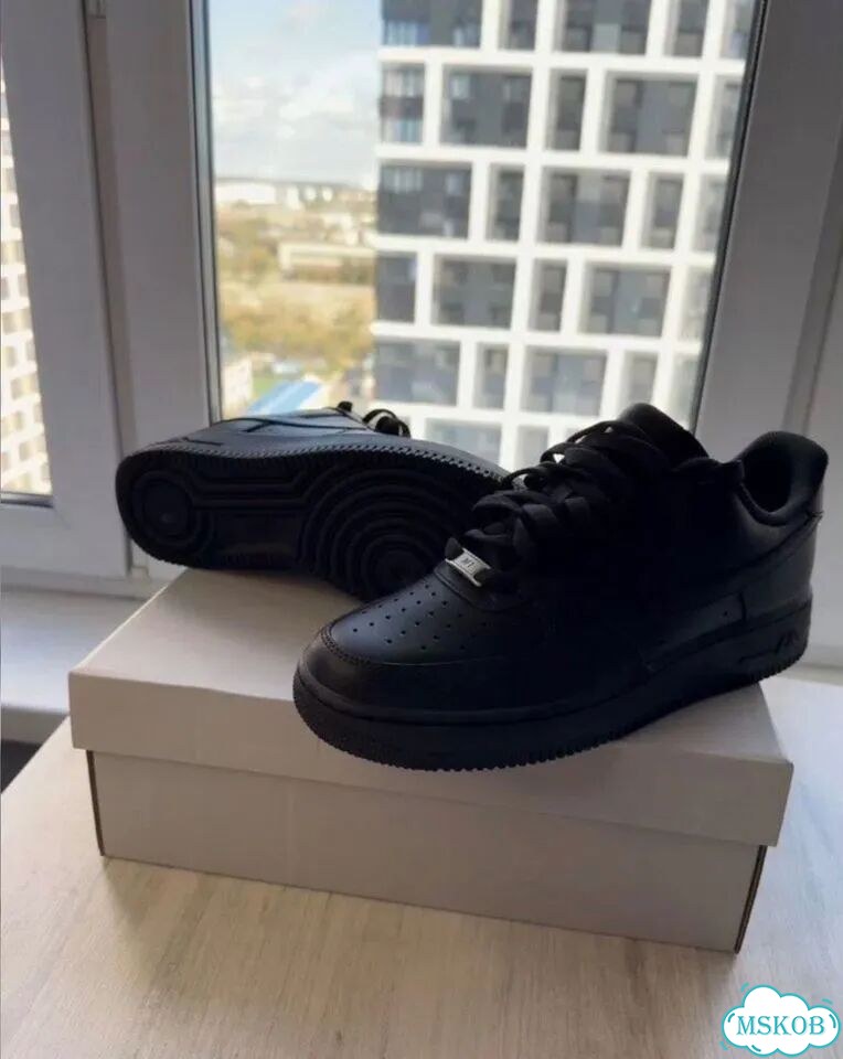 Кроссовки nike air force 1 black 38 фото 2