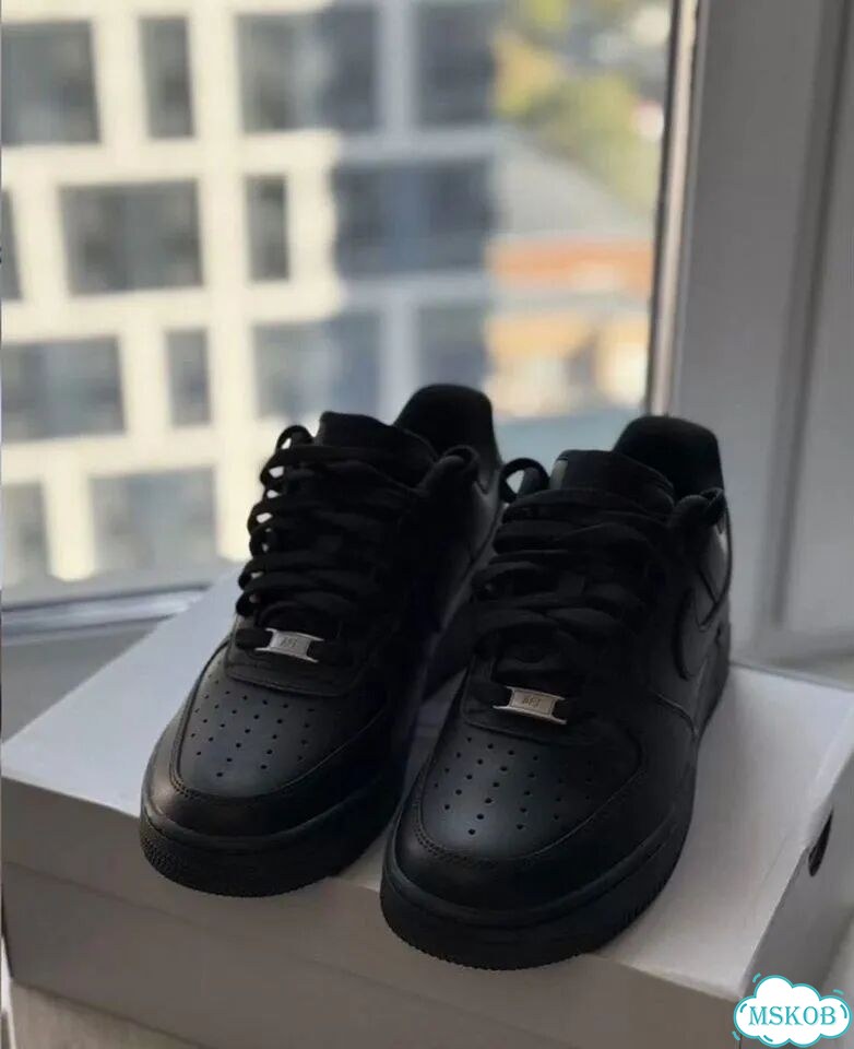 Кроссовки nike air force 1 black 38 фото 3