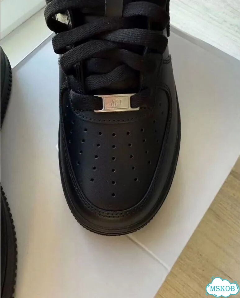 Кроссовки nike air force 1 black 38 фото 5