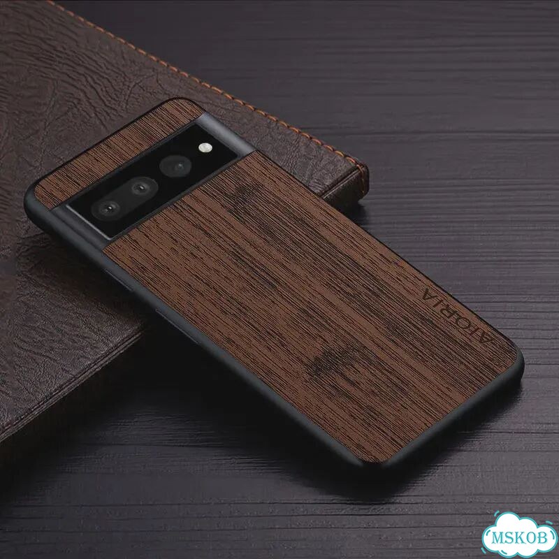 Чехол Pixel 7 Pro Coffee, бамбук, кожа фото 1