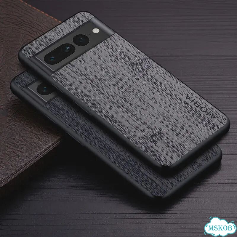 Чехол Pixel 7 Pro Coffee, бамбук, кожа фото 2