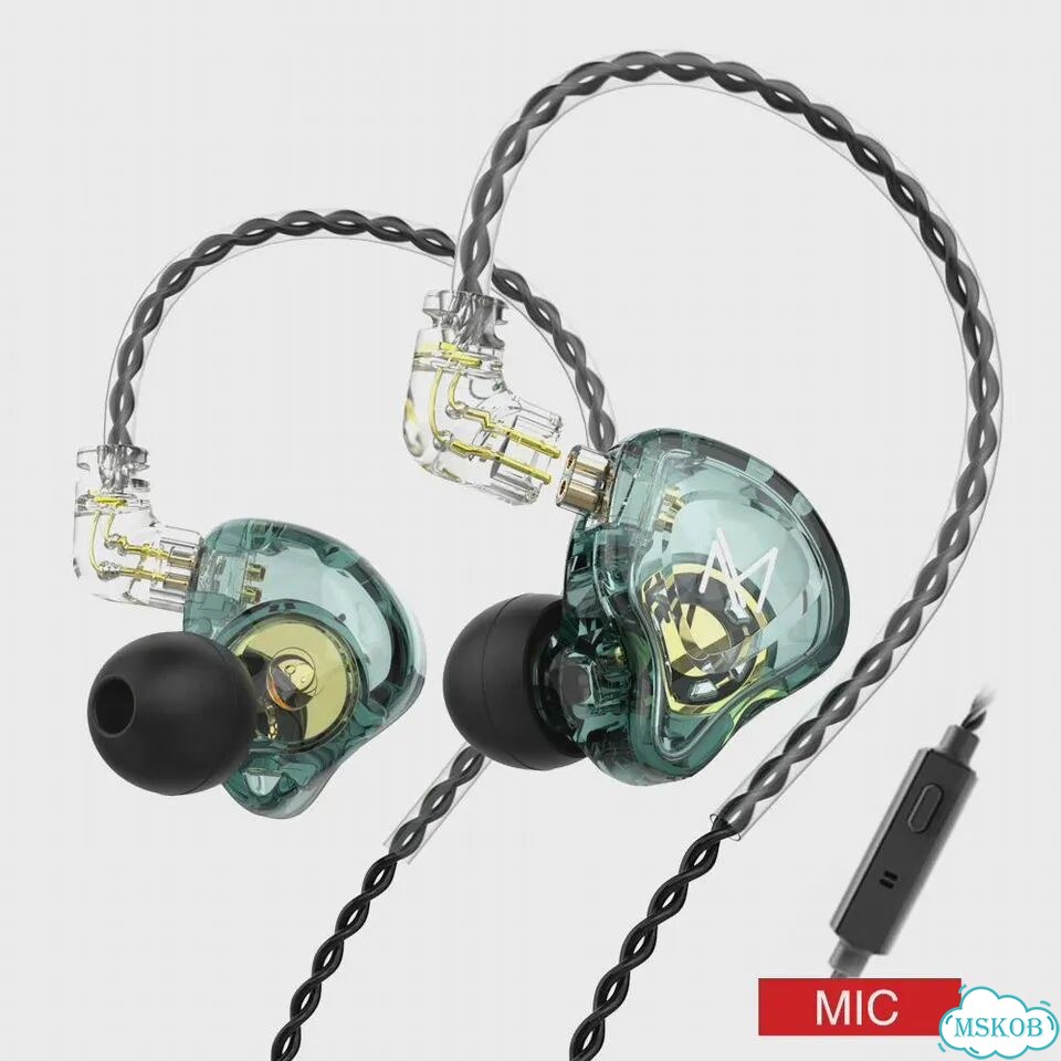 TRN MT1 Green Mic внутриканальные наушники фото 1