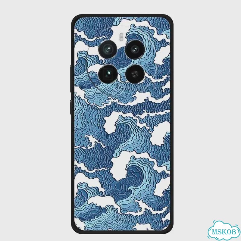 Чехол для Realme 12 Plus, черный, цветочный принт фото 5