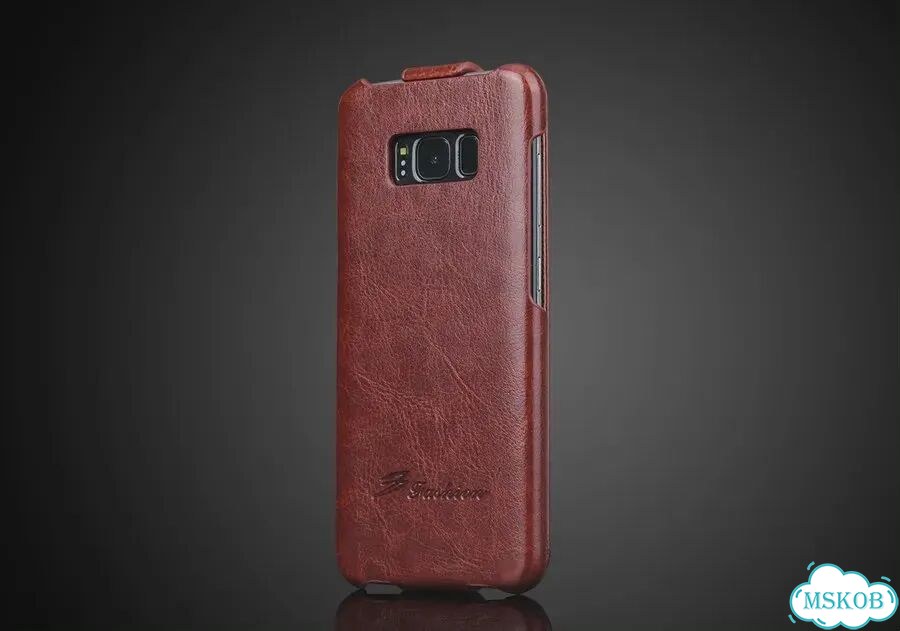 Черный кожаный чехол-книжка для Samsung Galaxy S25 Plus фото 4