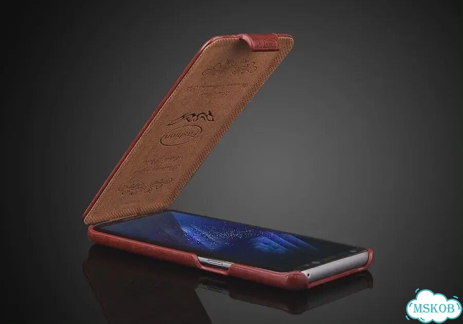 Черный кожаный чехол-книжка для Samsung Galaxy S25 Plus фото 5