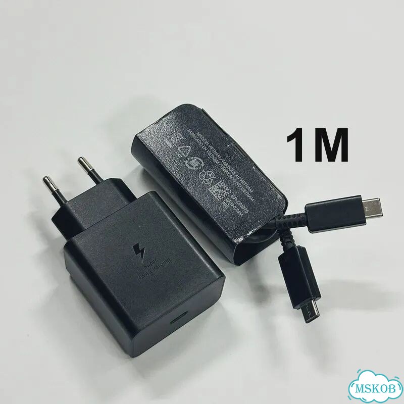Оригинальное зарядное устройство Samsung 60W Super Fast Type C PD 45W для Galaxy S26 Black 60W EU 1M фото 1