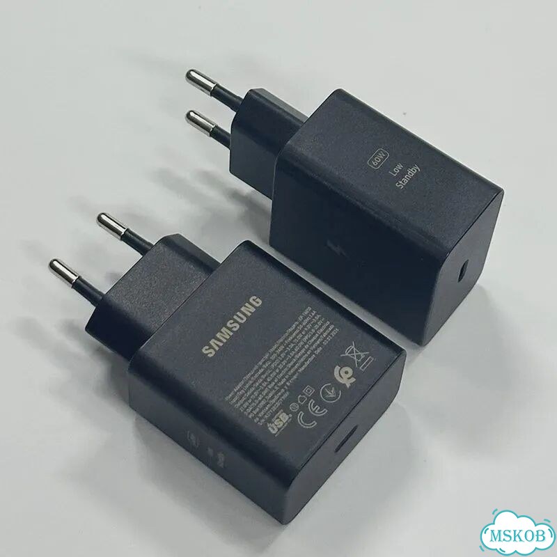 Оригинальное зарядное устройство Samsung 60W Super Fast Type C PD 45W для Galaxy S26 Black 60W EU 1M фото 6