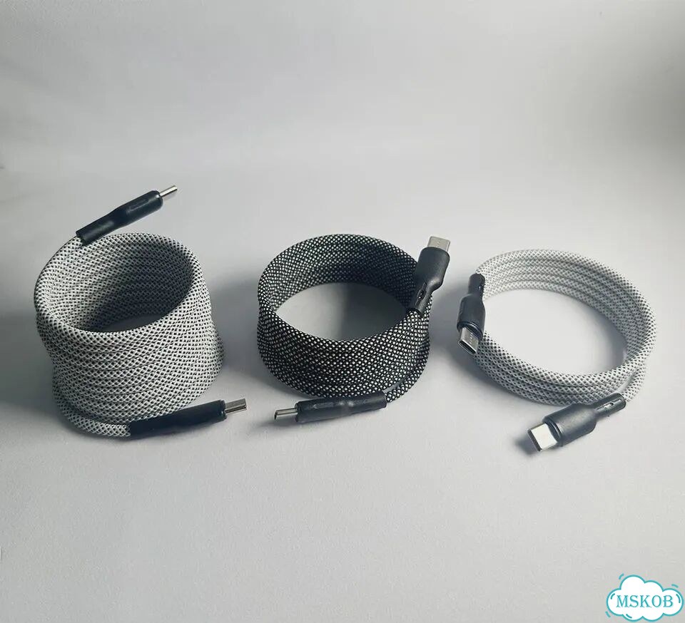 Магнитный кабель USB-C A to C, черный, 2 м, 60W фото 7