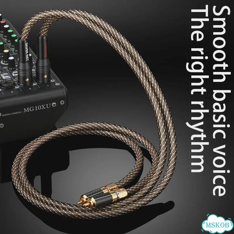 Аудио кабель RCA-XLR ataudio 2RCA to 2XLR Male, 1 м фото 6