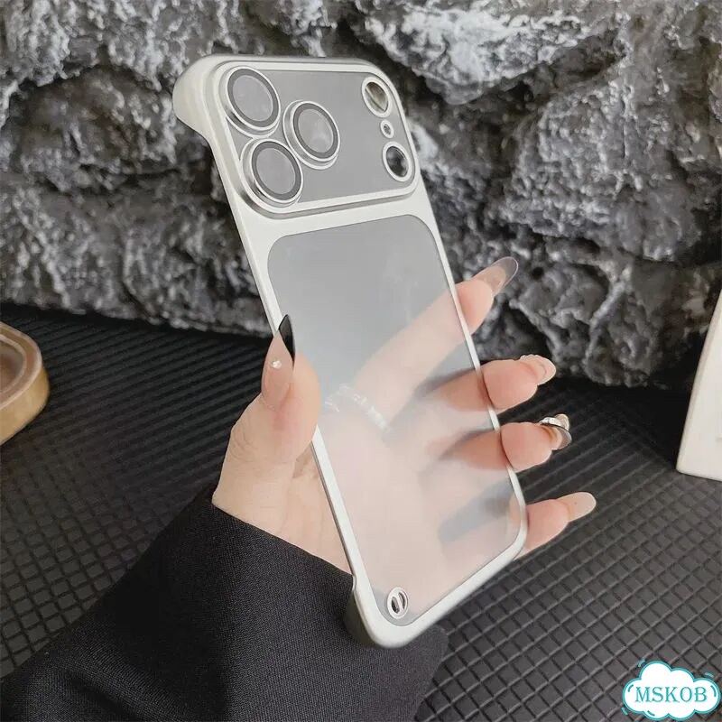Матовый чехол для телефона из пк с безрамным покрытием для iPhone iPhone17 Эйр, Серебряный, Silver фото 1