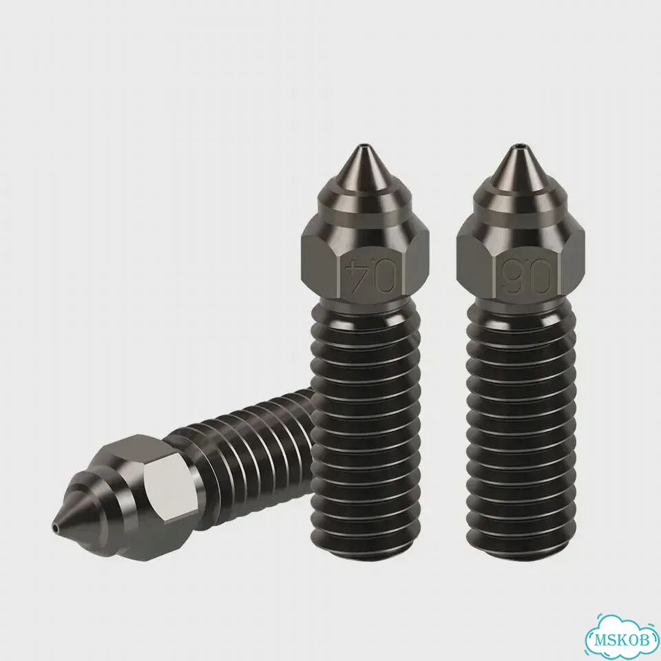 Форсунки Creality Ender 3 V3 KE K1/K1 Max 0.4/0.6/0.8 мм 0,4 мм, 3pc Hardened Steel фото 3