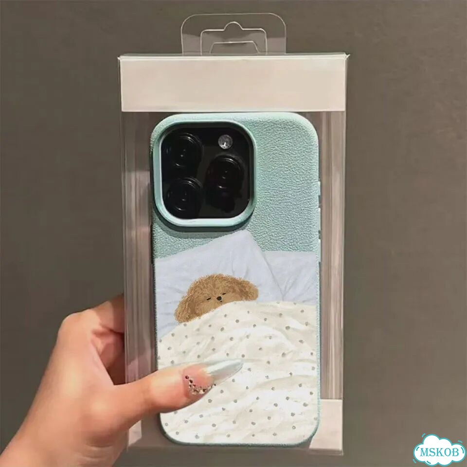 Чехол для iPhone на пару с собакой, зеленый фото 1