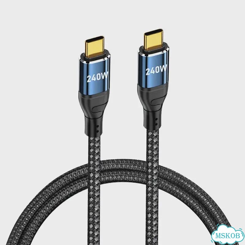 Кабель USB Type C - C 240W, 3 м, черный фото 1