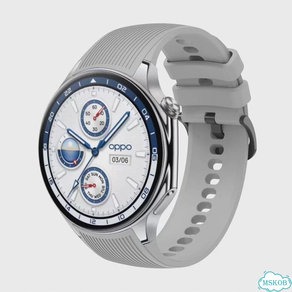 Силиконовый ремешок Teal Green для Oppo Watch X фото 3