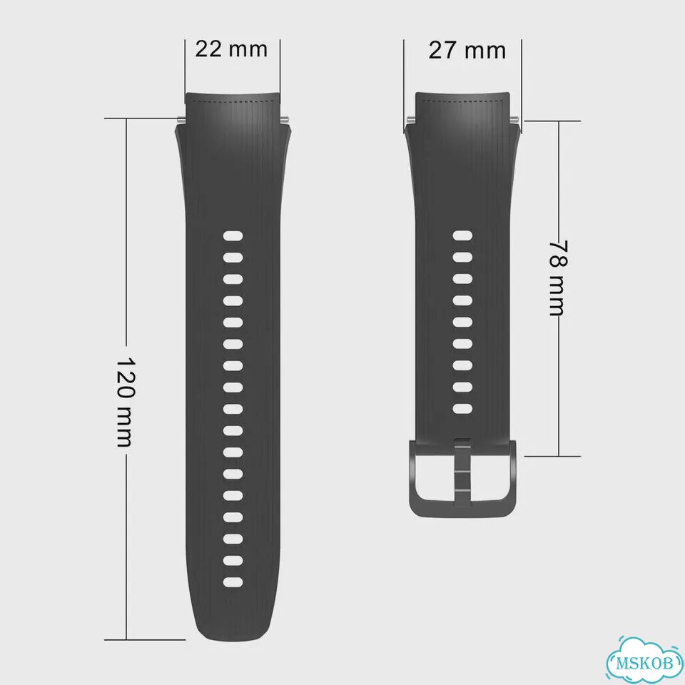 Силиконовый ремешок Teal Green для Oppo Watch X фото 7