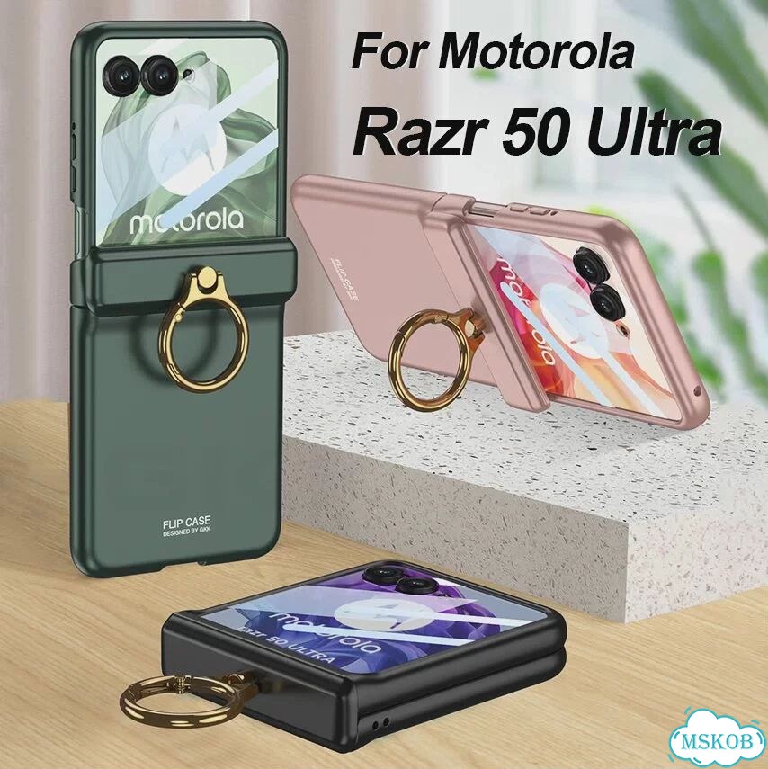 Оригинальный чехол GKK для Moto Razr 50 Ultra с магнитной петлей, защитное Black, For Razr 50 Ultra фото 2