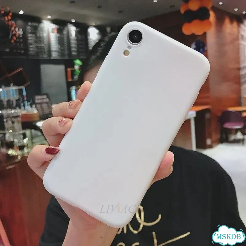 Белый матовый чехол для iPhone XR фото 1