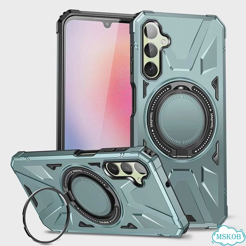 Чехол Samsung Galaxy A54 Alpine Green с кольцом фото 1