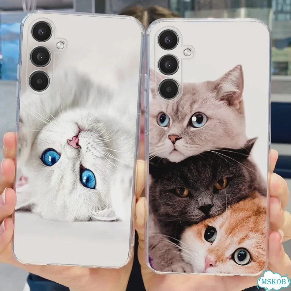 Для Samsung Galaxy A24 SM-A245F чехол для телефона Кот окрашенный Мягкий Силиконовый тпу чехол для S фото 2