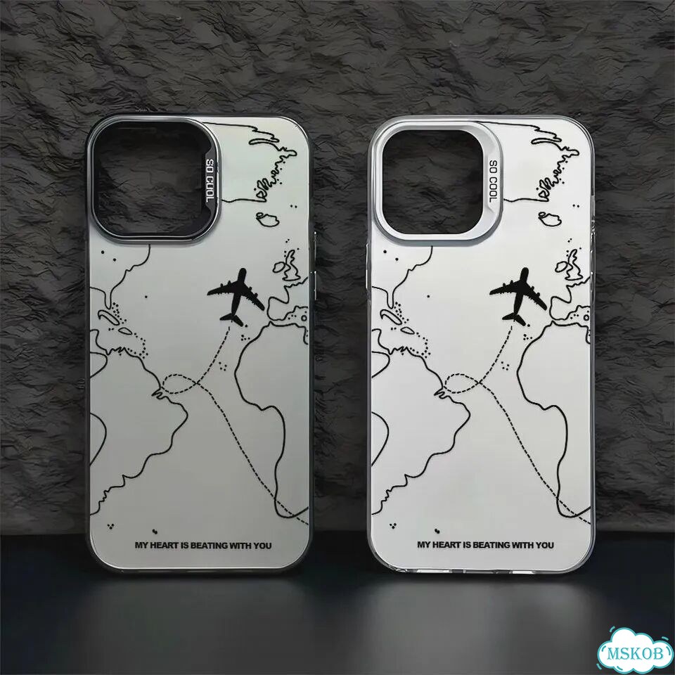 Чехол для iPhone 15 ProMax Flight Path Map, Style 2 фото 2