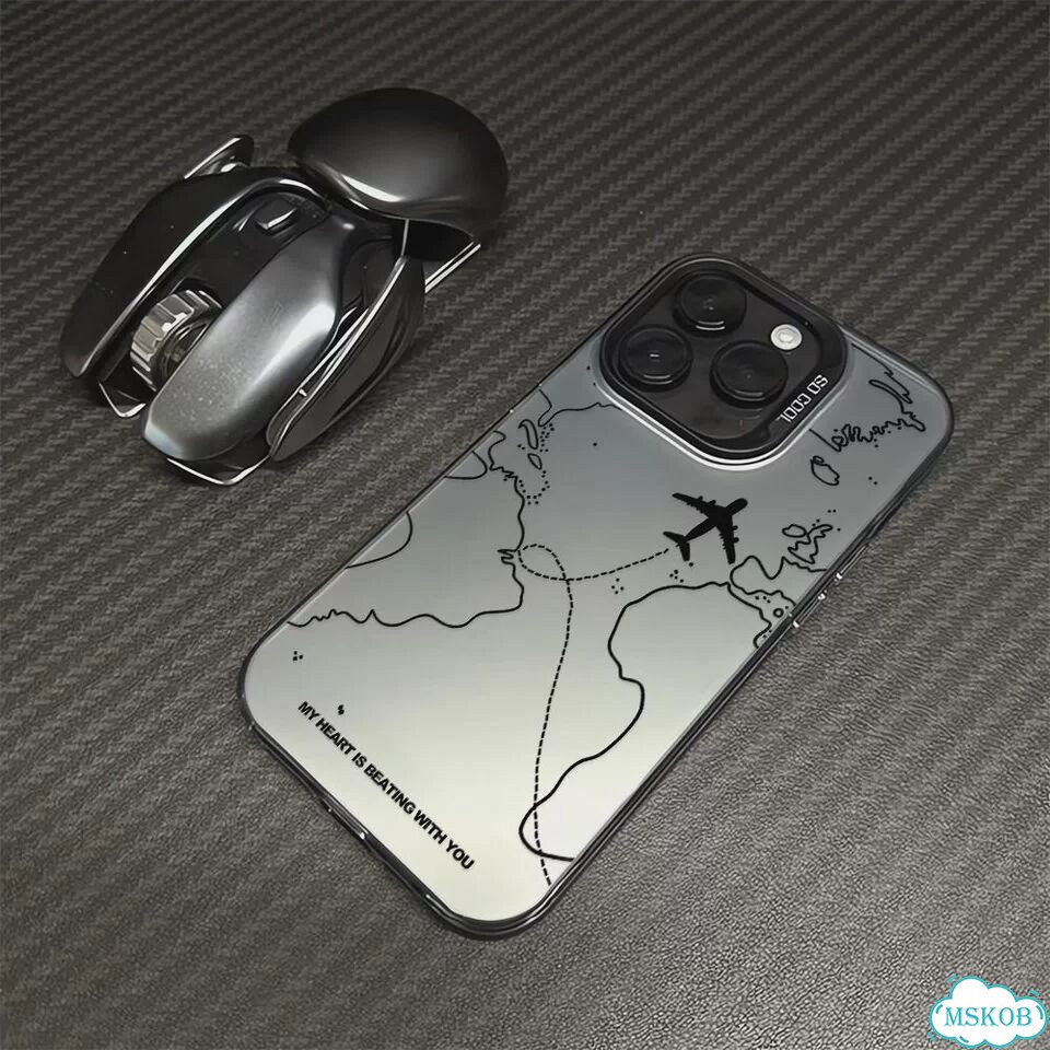 Чехол для iPhone 15 ProMax Flight Path Map, Style 2 фото 5