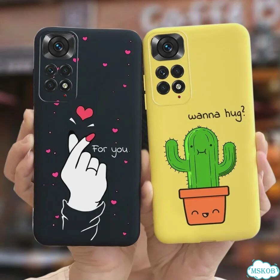 Милый чехол с рисунком для Xiaomi Redmi Note 11, чехол для Redmi Note 11 S, мягкий чехол для телефон фото 2