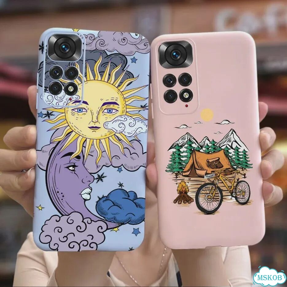 Милый чехол с рисунком для Xiaomi Redmi Note 11, чехол для Redmi Note 11 S, мягкий чехол для телефон фото 5
