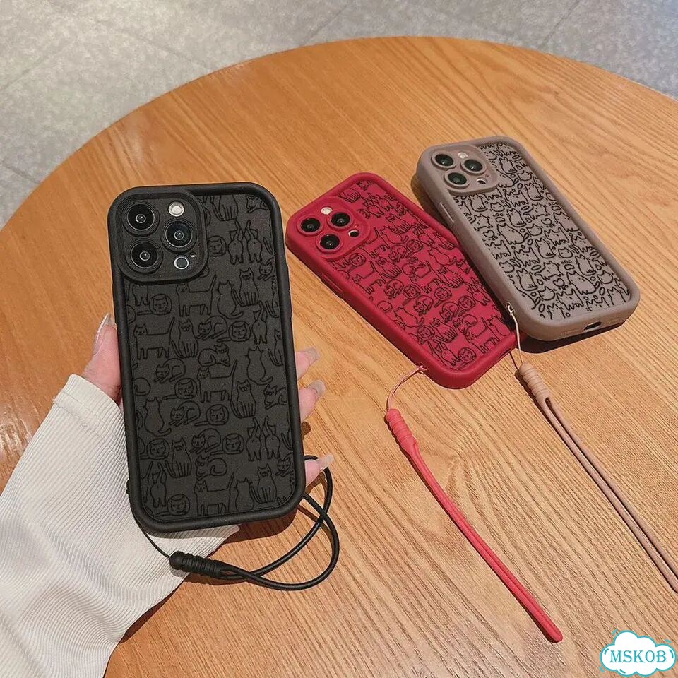 Модный чехол для телефона с котом и черным котенком для Xiaomi Красный, tyjh-106ZTY1323A1, Redmi 10C фото 3