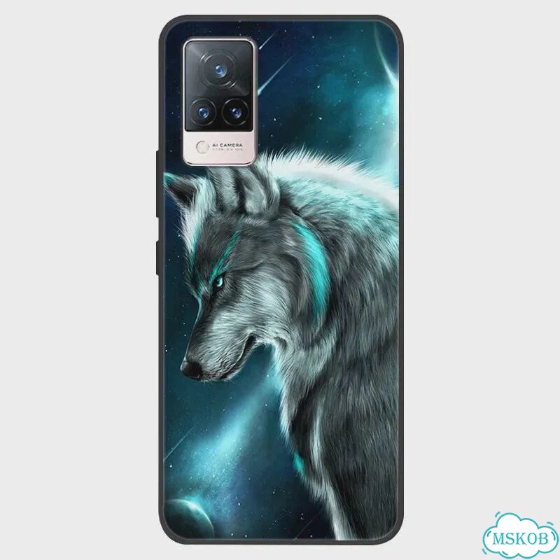 Для vivo V21 5G 4G Чехол V2050 Окрашенный силиконовый мягкий чехол из Черный, 01, For vivo V21 5G фото 5
