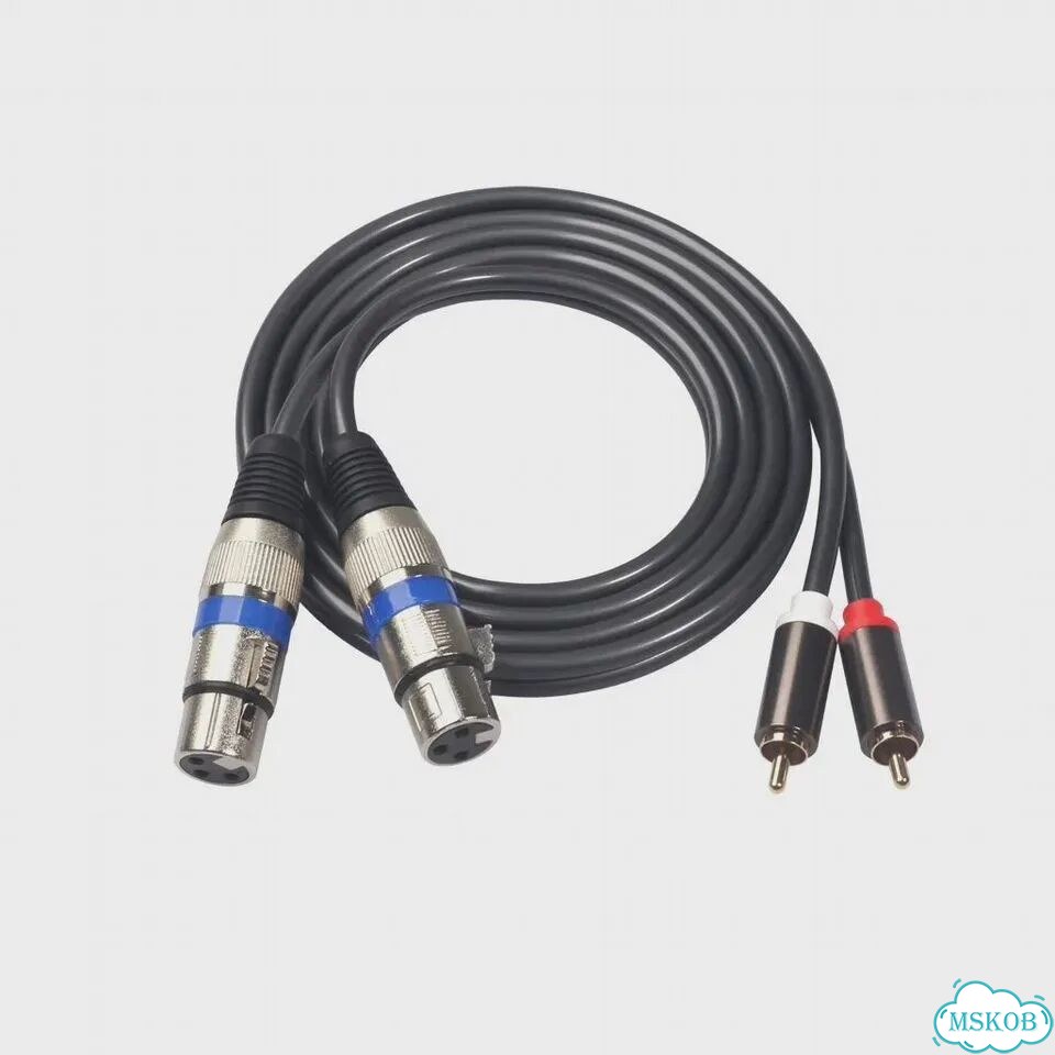 Аудиокабель RCA-XLR 1.5м/3м золотистый 3 м фото 5