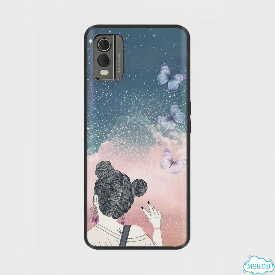 Для Nokia C32 4G чехол мягкий окрашенный черный силиконовый бампер Fundas Coque для nokia C32 NokiaC фото 3
