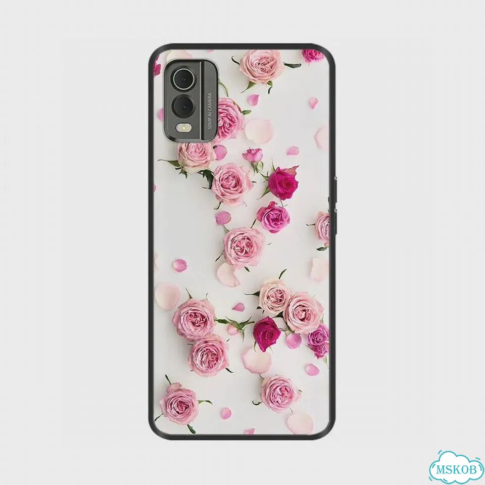 Для Nokia C32 4G чехол мягкий окрашенный черный силиконовый бампер Fundas Coque для nokia C32 NokiaC фото 4