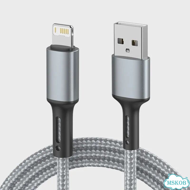 USB-кабель типа C для L для быстрой зарядки для iPhone 14 13 12 11 Серый, 0,25 млн., Silver USB TO L фото 1