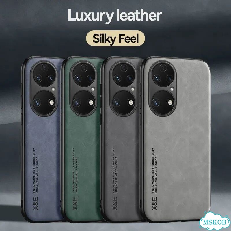 Кожаный чехол Dark Grey для Huawei P50 фото 6