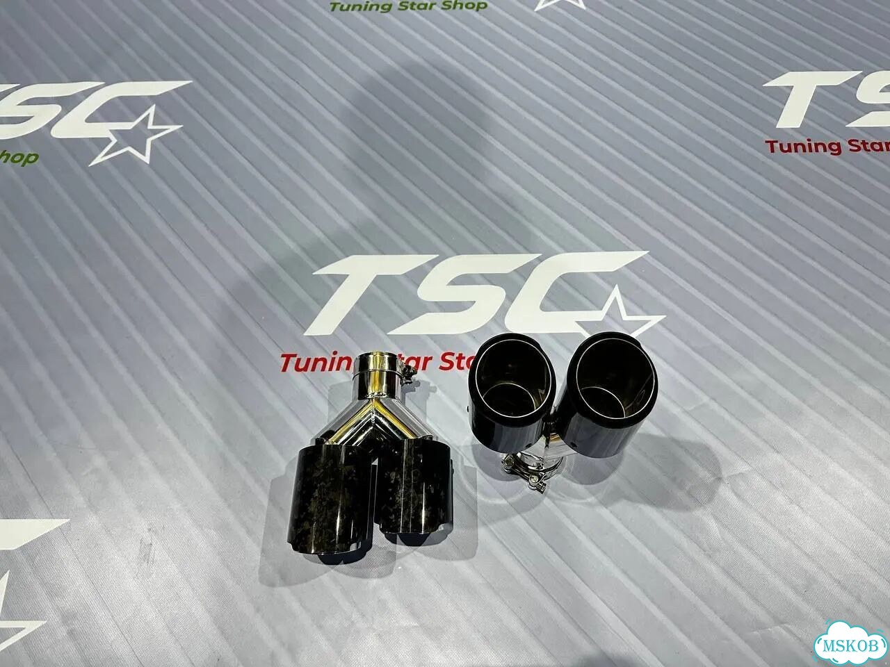 Насадки двойные BMW G30 G20 G23 G42 F10 F06 хром фото 2